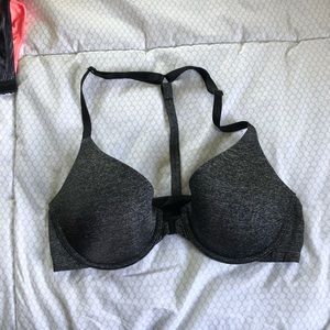 black T strapped underwire bra